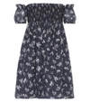 MIU MIU PRINTED RAMIE MINIDRESS,P00297293