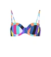 DIANE VON FURSTENBERG STRIPED BIKINI TOP,P00296213