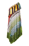 MISSONI ASYMMETRIC FRINGE COVERUP,217541MO