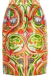 PETER PILOTTO WOMAN AVA PRINTED SILK-SATIN SKIRT MULTICOLOR,US 2526016084057472