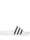 Adidas Originals Island Club Adilette 22 Ribbed Slides In White