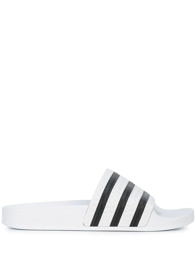 ADIDAS ORIGINALS ADILETTE "WHITE" SLIDES,28064812564221