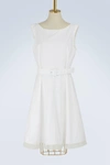 MARC JACOBS COTTON SHORT DRESS,M4007194/WHITE