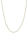 BLOOMINGDALE'S 14K YELLOW GOLD 1.65MM SOLID DIAMOND CUT CABLE CHAIN NECKLACE, 20 - 100% EXCLUSIVE,PEN141-20