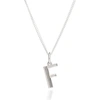 RACHEL JACKSON LONDON INITIAL NECKLACE SILVER