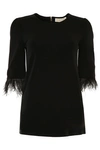 MICHAEL MICHAEL KORS MICHAEL Michael Kors Blouse With Feathers,10011949