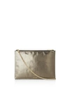 WHISTLES RIVINGTON TEXTURED LEATHER CLUTCH,26352