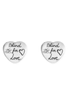 GUCCI BLIND FOR LOVE STUD EARRINGS,YBD45525500100U