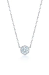 KWIAT CLASSIC DIAMOND BEZEL PENDANT NECKLACE,9588-50