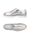Hogan Lace-up Shoes In Silver