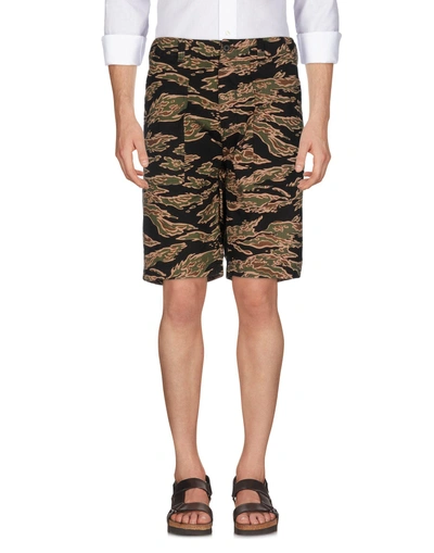 Stussy Shorts & Bermuda In Military Green