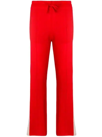 Isabel Marant Étoile Stretch Viscose Jersey Jogger Pants In Red