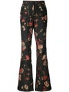 PRABAL GURUNG FLORAL BOOTCUT TROUSERS,R18P01FJM12499817