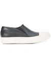 RICK OWENS two-tone slip on trainers,RP18S8892LPO12567302