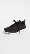 Apl Athletic Propulsion Labs Techloom Breeze Knit Running Shoe In Black/white/black