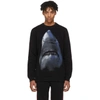 Givenchy Shark Print Cotton Long Sleeve Sweatshirt In Black