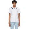 GIVENCHY GIVENCHY WHITE AND BLACK STARS T-SHIRT,BM70303Y03