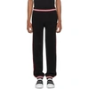 GIVENCHY GIVENCHY BLACK CONTRAST BAND LOUNGE PANTS,BM501E3Y04