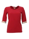 BURBERRY RED STRETCH T-SHIRT,10015577