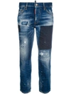 DSQUARED2 BOYFRIEND CROPPED JEANS,S72LB0062S3034212476041