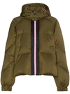 GANNI Puffer jacket with hood and contrasting zip,F2125VANDALIA12547549