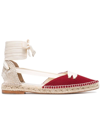 Castaã±er Castañer X Manolo Blahnik Red Espadrilles