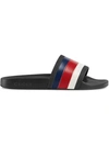 GUCCI RUBBER SLIDE SANDALS,308234GIB1012563118