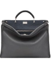 FENDI FENDI PEEKABOO FIT TOTE BAG - GREY,7VA406E2112574174