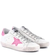 GOLDEN GOOSE Superstar leather trainers,P00294238