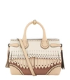 BURBERRY SMALL FRINGED BANNER TOTE BAG,P000000000005811824
