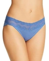 Natori Bliss Perfection V-kini Briefs (one Size) In Ming Blue