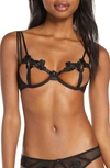 Bluebella Nova Underwire Open Cup Bra In Black