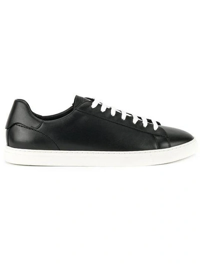 Dsquared2 New Tennis Black Leather Sneakers