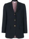 Thom Browne Button Long-sleeved Casual Jacket In Blue