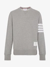 Thom Browne Classic Sweatshirt In Classic Loopback In Grey