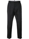 DSQUARED2 DSQUARED2 TAILORED CROPPED TROUSERS - BLACK,S74KB0091S3940812482858