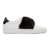 GIVENCHY White & Black Mink Urban Knots Sneakers,BE0005E01P