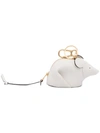 LOEWE WHITE MOUSE LEATHER BAG CHARM,19930R8112551952