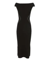 MUGLER Studded Waist Ribbed Knit Dress,18R2RO02761058