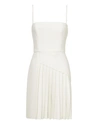 DION LEE White Pleated Crepe Dress,A9363R18