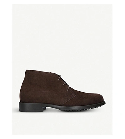 Kurt Geiger Balfour Lace up Suede Desert Boots In Brown ModeSens