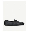 BOTTEGA VENETA WOVEN LEATHER SLIPPERS