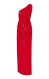 EMILIO PUCCI EMBELLISHED ASYMMETRIC GOWN,81RL10-81657