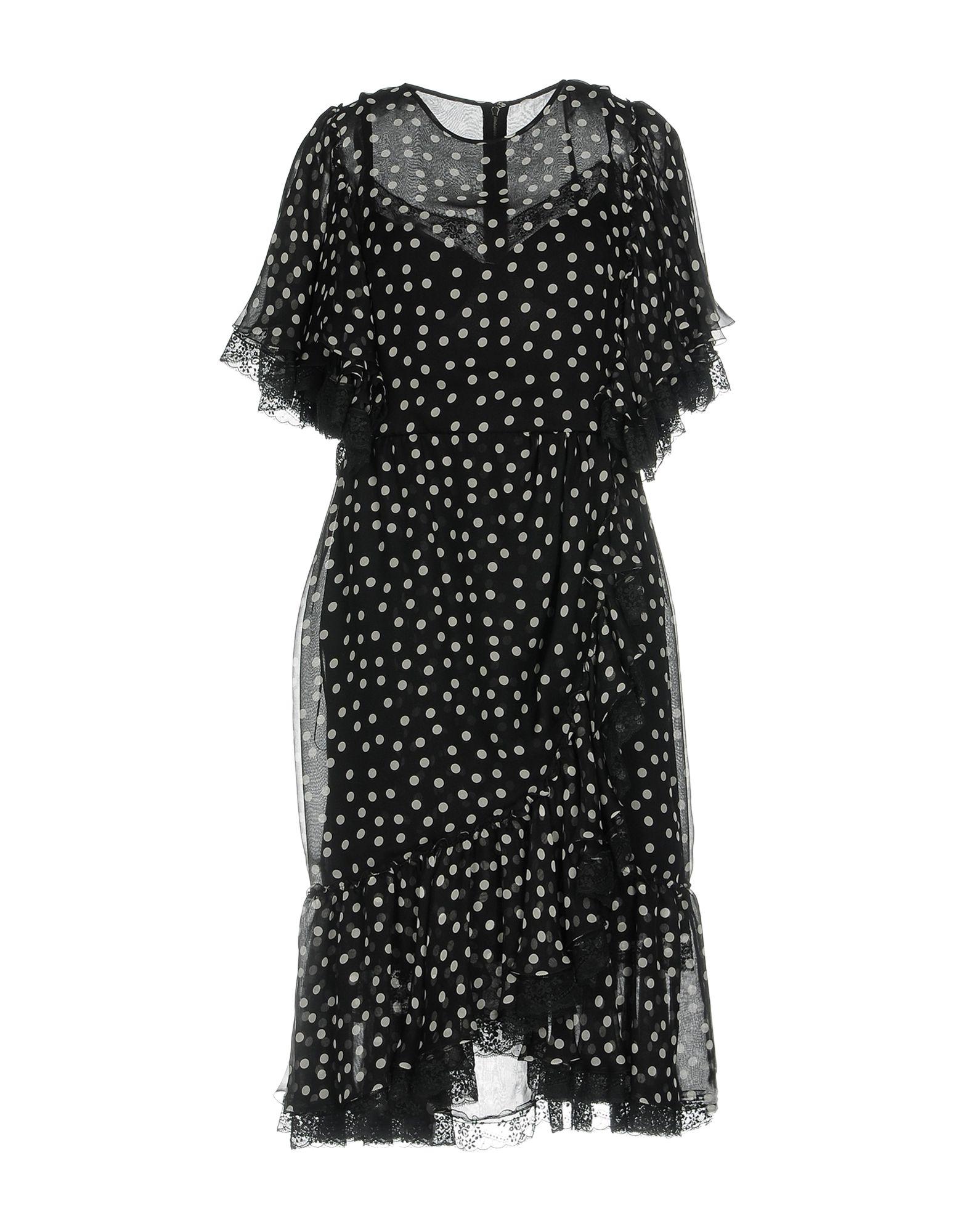 Платье Дольче Габбана в горох черное