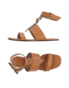 Chloé Kingsley Ankle Strap Sandal (women) In Tan