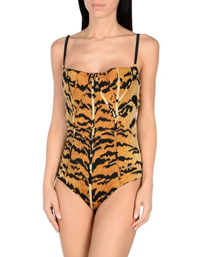 Dsquared2 One-piece Swimsuits In Sand