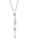 SAKS FIFTH AVENUE Diamond Fringe 14K White Gold Adjustable Pendant Necklace,0400096747517