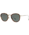 Giorgio Armani Ar6068 Red Havana Male Sunglasses In Brown/green