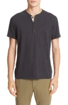 Rag & Bone Standard Issue Henley In Black