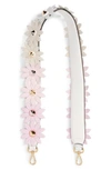 FENDI STRAP YOU DEGRADE DAISY GUITAR BAG STRAP - WHITE,8AV077-A131